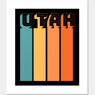 Utah Est. 1896 Souvenir Color Streak Posters and Art